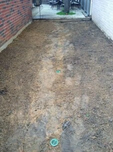 Completed drainage project